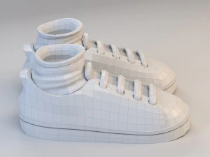 cartoon sport shoes 3D Model