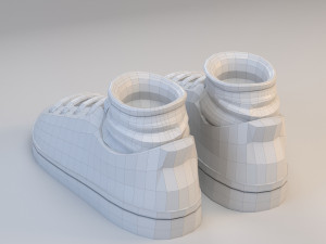 cartoon sport shoes Modelo 3D