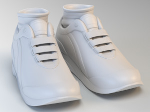 cartoon running shoes 3D Model