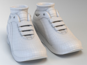 cartoon running shoes 3D Модель