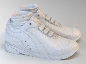 cartoon running shoes 3D Модель