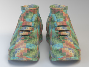 cartoon running shoes 3D Модель