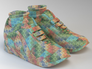 cartoon running shoes 3D Модель