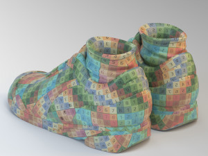 cartoon running shoes 3D Модель