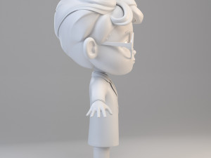 cartoon scientist boy Model 3D