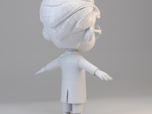 cartoon scientist boy Model 3D