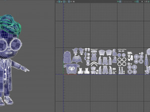 cartoon scientist boy Model 3D