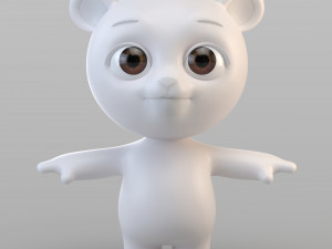 cartoon biped bear 3Dモデル