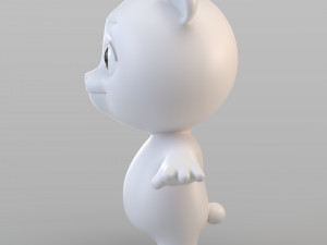 cartoon biped bear 3Dモデル