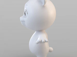 cartoon biped bear 3D Model