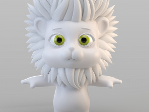 cartoon biped lion Model 3D