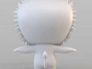 cartoon biped lion 3D Model
