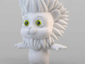cartoon biped lion Model 3D