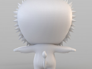 cartoon biped lion Model 3D