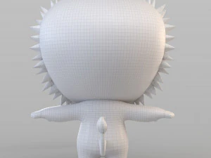 cartoon biped lion 3D Model