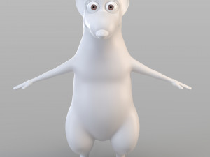 cartoon big mouse 3D Model