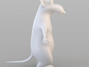 cartoon big mouse 3D Model