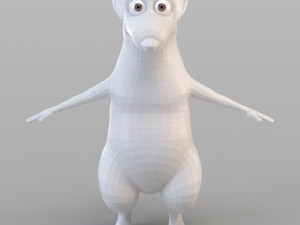 cartoon big mouse 3D Model