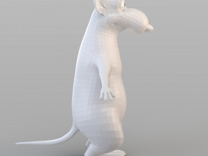 cartoon big mouse 3D Model