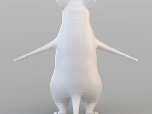 cartoon big mouse 3D Model