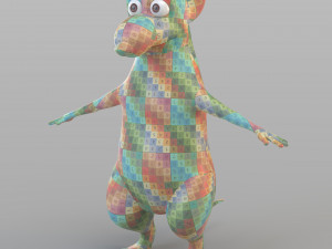 cartoon big mouse 3D Model