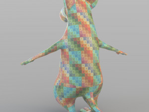 cartoon big mouse 3D Model