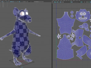 cartoon big mouse 3D Model
