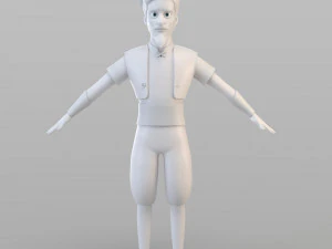 cartoon elite man 3D Model