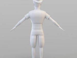 cartoon elite man 3D Model
