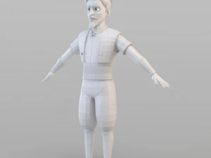 cartoon elite man 3D Model