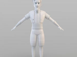 cartoon elite man 3D Model