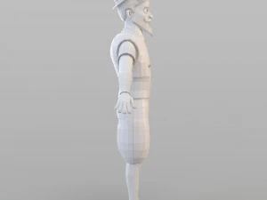 cartoon elite man 3D Model