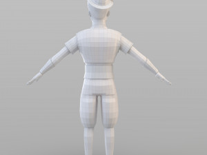 cartoon elite man 3D Модель