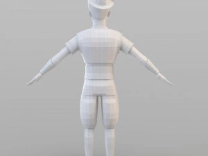 cartoon elite man 3D Model