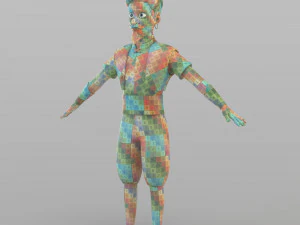 cartoon elite man 3D Model