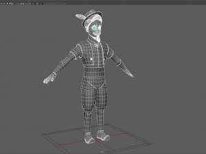 cartoon elite man 3D Модель