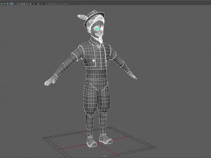 cartoon elite man 3D Model