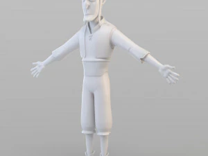 cartoon fraud man 3D Model
