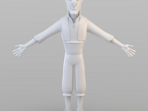 cartoon fraud man 3D Model