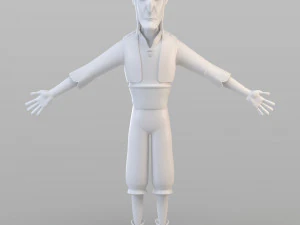 cartoon fraud man 3D Model