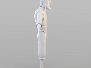 cartoon fraud man 3D Model
