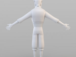 cartoon fraud man 3D Model