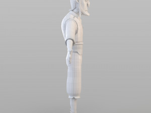 cartoon fraud man 3D Model