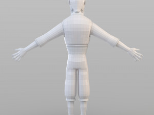 cartoon fraud man 3D Model