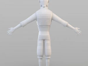 cartoon fraud man 3D Model