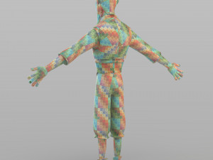 cartoon fraud man 3D Model