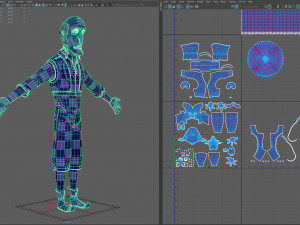 cartoon fraud man 3D Model