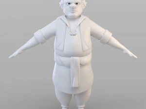 만화 여관 주인 3D 모델