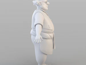 만화 여관 주인 3D 모델