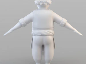 만화 여관 주인 3D 모델